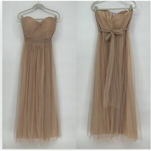 NWT Jenny Yoo Annabelle Gown - Size 12 Sandstone Cream